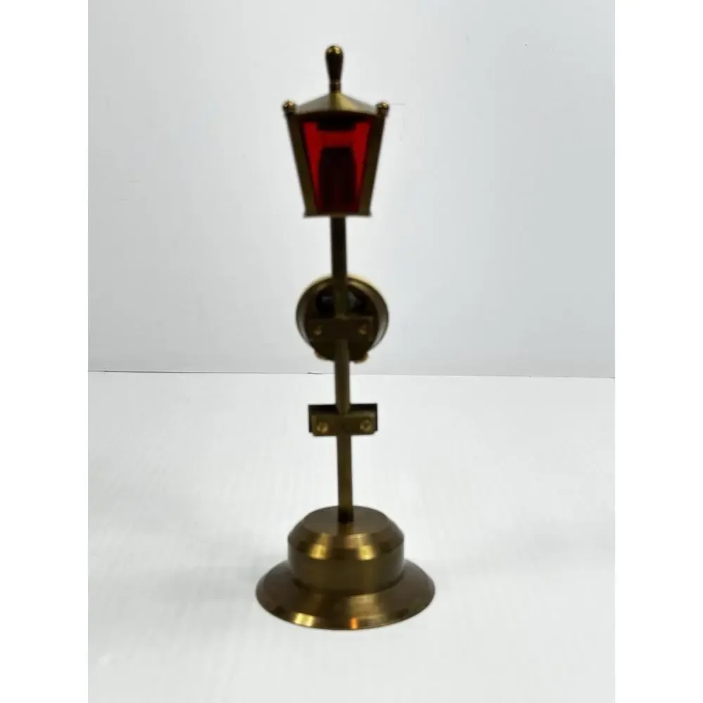 Vintage Pontifa Lever Alarm 17 Jewel Swiss Watch Lamppost‎ Working Clock & Light